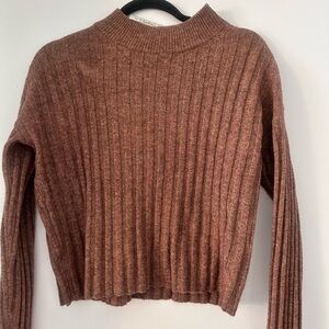 Madewell Ribbed Brown Sweater